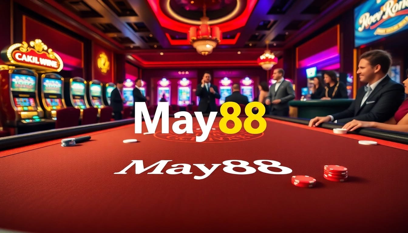 Players enjoying an exciting blackjack game at May88 casino.
