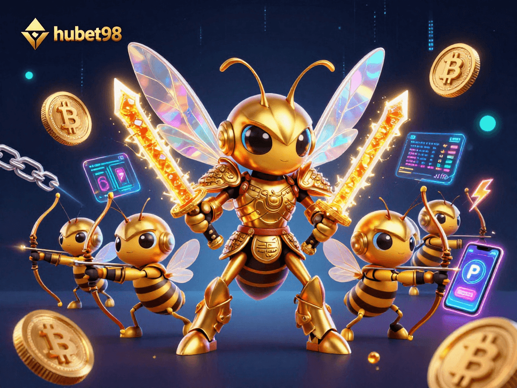 Experience thrilling adventures at hubet98 with a dynamic 3D casino illustration packed with excitement!