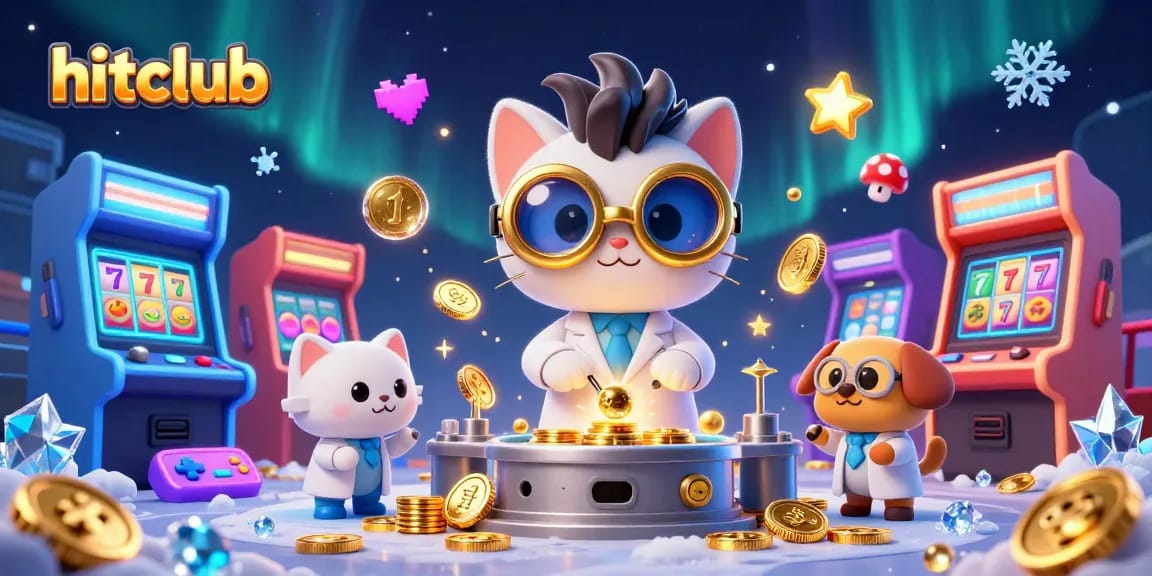 Join hitclub for thrilling slot adventures with golden coins and cheerful characters!