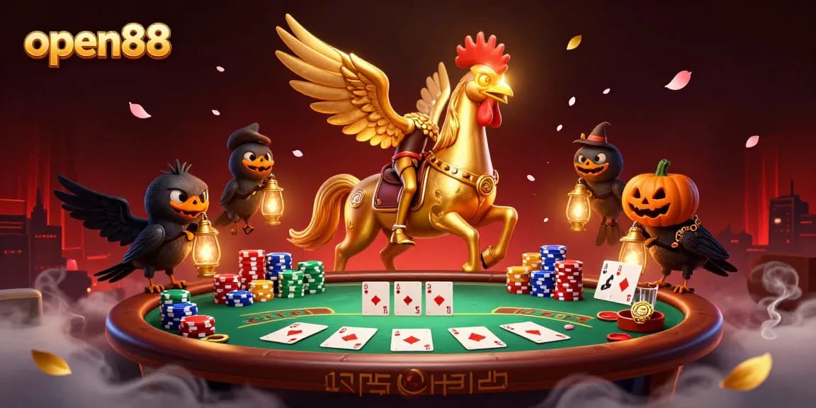 Experience open88 in a mystical casino with dynamic poker games and enchanting elements.