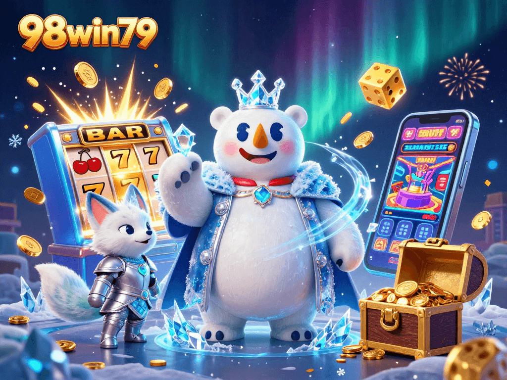 Experience the thrill of 98win79's top games with dynamic jackpots and festive casino atmosphere.