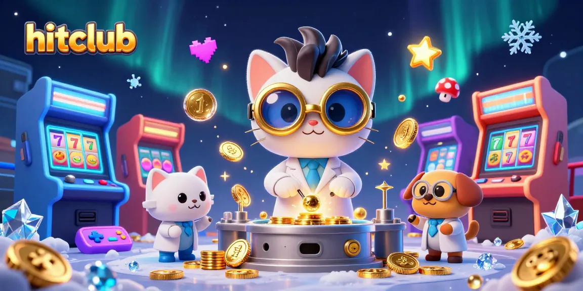Join hitclub for thrilling slot adventures with golden coins and cheerful characters!