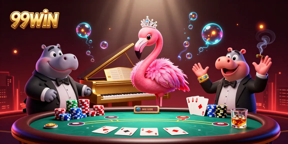 Experience thrilling gameplay at 99WIN with vibrant casino scenes and high-action gaming.