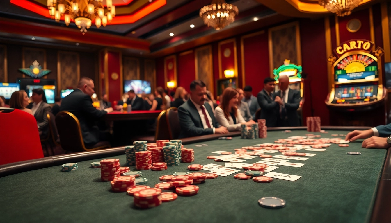 Cakhia tv brings thrilling casino experiences to life through vibrant images of poker games and roulette.