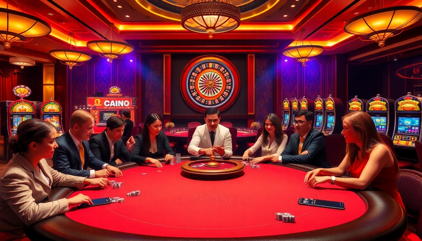 Exciting gambling scene at XX88.me.uk showcasing a poker table with players.