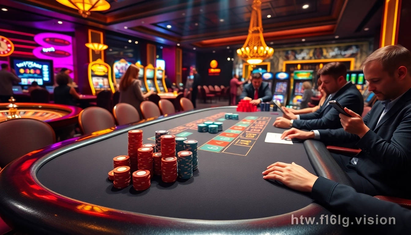 Players engaging in thrilling card games at https://f168.vision/, showcasing excitement and strategic gambling.